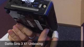 Datto Siris 3 X1 Unboxing  DattoCon 2016 [upl. by Atinrahs]