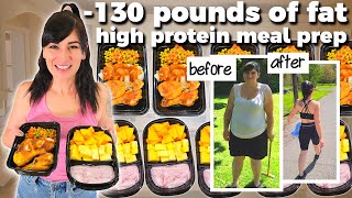 My EASY High Protein Portion Control Meal Prep to LOSE FAT FAST for Summer [upl. by Nonad]