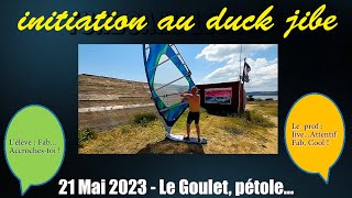 windsurf leucate  initiation au Duck Jibe  l original de Lolo sur chaine de jive [upl. by Cj]