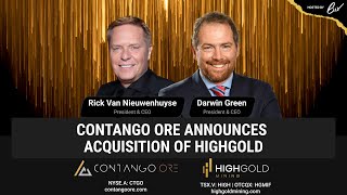 Contango ORE Announces Acquisition of HighGold [upl. by Meek]