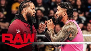 Jey and Jimmy Uso attempt to fix their issues Raw highlights Oct 28 2024 [upl. by Rediah144]