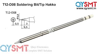 T12 D08 Soldering Iron Bit Tip Hakko [upl. by Gualterio105]