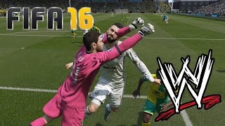 FIFA 16 Fails  With WWE Commentary 14 [upl. by Suiratnauq]