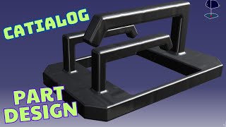 Part Design  CATIA V5  CATIALOG [upl. by Yrehc]