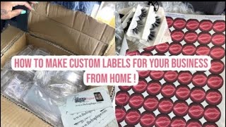 HOW TO make your own business cards labels and packaging all FROM HOME EASYampAFFORDABLE [upl. by Lipsey]