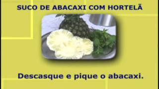 RECEITA E BENEFÍCIOS SUCO DE ABACAXI COM HORTELÃ  SAÚDE BRASIL [upl. by Enyleve621]