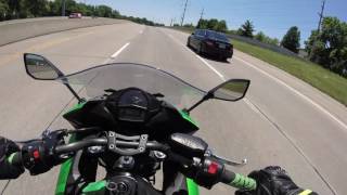 Kawasaki Ninja 650 vs C63 Mercedes [upl. by Ethelda]