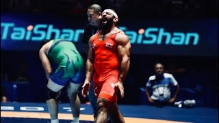 Revaz Nadareishvili 98kg Georgian GR Wrestler WC2017 Highlights [upl. by Noll941]