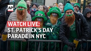 St Patrick’s Day parade Watch live as thousands celebrate in NYC [upl. by Johann557]