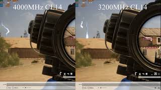 16GB 3200Mhz CL14 vs 16GB 4000Mhz CL14  Replay clip comparison [upl. by Ynnaj]