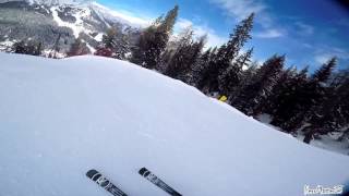 Pista nera 95kmh Spinale Direttissima 70  Madonna di Campiglio GoProHero4Gimbal WG [upl. by Notreve914]