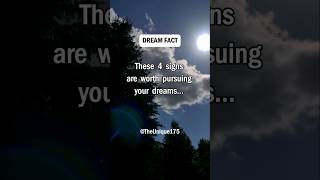 These 4 signs our worth pursuing your dreamspsychology subscribe facts dream [upl. by Eboh]