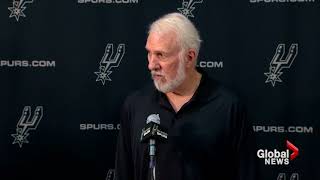 San Antonio Spurs coach Gregg Popovich tears into Donald Trump [upl. by Aldas901]