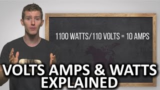 Volts Amps and Watts Explained [upl. by Eirojram]