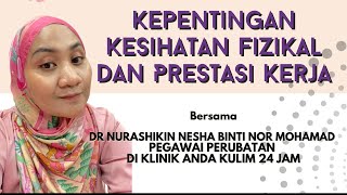 SEMBANG KOPI BERSAMA KAUNSELOR 30  KEPENTINGAN KESIHATAN FIZIKAL DAN PRESTASI KERJA [upl. by Binah]