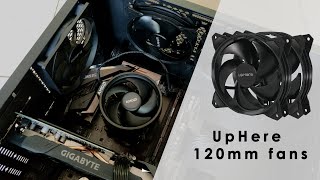 upHere 120mm 3PIN Case Fan Low Noise High Airflow for Computer CoolingCPU CoolerPF120BK33 [upl. by Corina520]