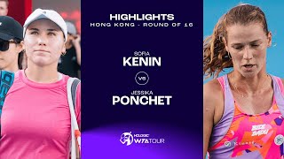 Sofia Kenin vs Jessika Ponchet  2024 Hong Kong Round of 16  WTA Match Highlights [upl. by Yeblehs593]