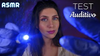 ASMR • TEST AUDITIVO  Roleplay Médico EXAMEN de OÍDOS [upl. by Rakel]