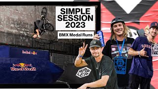 SIMPLE SESSION 2023 BMX MEDAL RUNS  X Games [upl. by Ttoile]