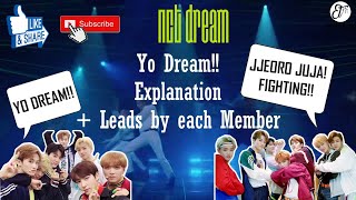 NCT DREAM  Yo Dream Explanation  Leads by each member 💚 [upl. by Conroy]