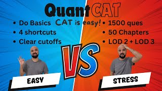 CAT Quant IIMs Cutoffs Clear with ✔️ Only Basics ❌ No 1500 Questions ❌ 50 Chapters ❌ LOD 3 [upl. by Dorry884]