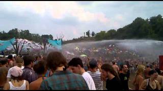 ozora 2011 firefighters pouring water on trancers [upl. by Fitzger]