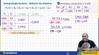 INTERPOLAÇÃO POLINOMIAL  FORMA DE NEWTON  11 [upl. by Duncan]