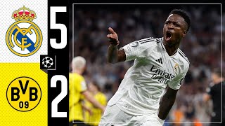 HIGHLIGHTS  Real Madrid 52 Borussia Dortmund  Champions League 202425 [upl. by Sisak26]