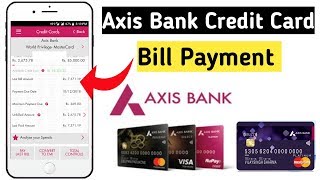 How to pay Axis Bank Credit card Bill  Axis Credit card Bill payment  Hindi [upl. by Nylra]