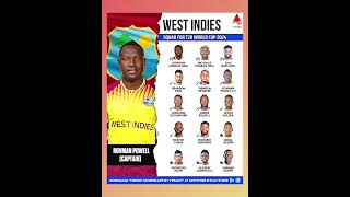 West Indies Squad for T20 World Cup 2024 [upl. by Brosine]