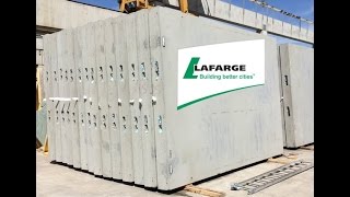 Lafarge Precast Edmonton Solid Concrete Wall Panel Production Sequence [upl. by Nnahaid]