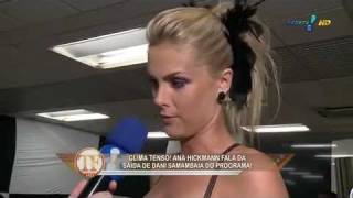 Ana Hickmann fala sobre Chris FloresCarnavalDani SouzaEm entrevista ao Tv Fama  06 02 12 [upl. by Lazos]