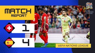 Switzerland 14 Spain  Thrilling Victory for Spain  202425 UEFA Nations League Highlights [upl. by Oeak791]