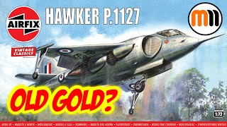 Old Gold Airfix Vintage Classic Hawker P1127 Unboxing amp Build Review [upl. by Kendal115]