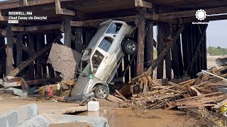 Extreme Damage From Roswell New Mexico Flash Flooding [upl. by Alita]