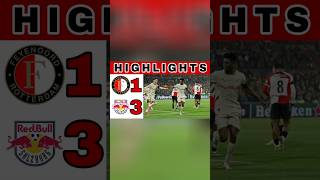 Feyenoord vs RB Salzburg  Feyenoord vs Salzburg  Highlights amp Goals Champions League short [upl. by Alegnad934]