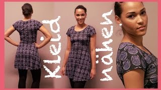 DIY Jerseykleid nähen II  Sew a dress easily [upl. by Mobley389]