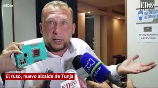 Mikhail Krasnov el ruso que es nuevo alcalde de Tunja [upl. by Nywroc]