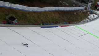 THOMAS MORGENSTERN HORROR CRASH  KULM 2014 HD [upl. by Tolliver]