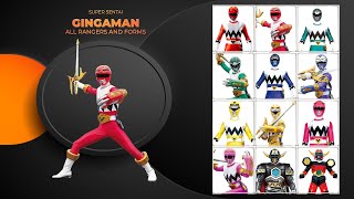 Gingaman All Rangers and Form [upl. by Netneuq382]