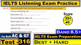 IELTS Listening Practice Test 2023 with Answers Real Exam  316 [upl. by Idell]