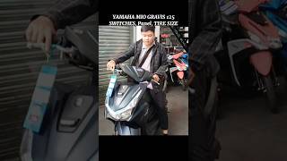 YAMAHA MIO GRAVIS 125 SWITCHES PANEL TIRE SIZE  DUDE YMARTV [upl. by Gauthier]