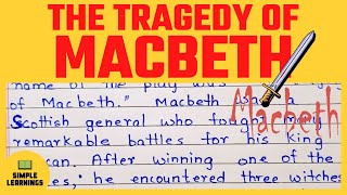 Macbeth Essay In English For Grade 9  Summary Of Macbeth Play By Shakespeare  Ambition Lesson [upl. by Leanora236]