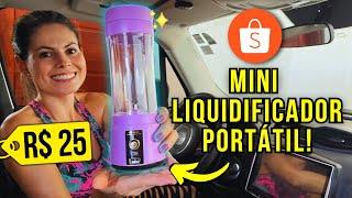 COMPREI UM MINI LIQUIDIFICADOR NA SHOPEE VALE A PENA [upl. by Hux]