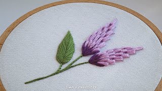 Enchanting Lavender Embroidery Made Easy Designs for Beginners Flower Embroidery for Beginners [upl. by Onstad777]