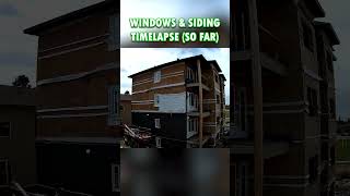 Windows are finally in and siding is going on construction realestate shorts windows siding [upl. by Maison]