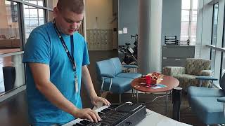 picking up a hamzer 61 key portable electronic keyboard [upl. by Ayaet428]