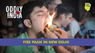 Fire Paan At Connaught Place New Delhi  Unique Stories from India [upl. by Halda359]