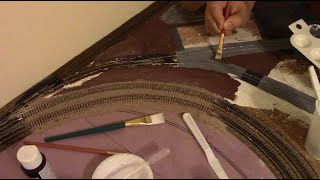 Building an N scale layout 14 Basic scenery [upl. by Cila460]