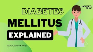 Diabetes Mellitus  Diet  Exercise [upl. by Rendrag]